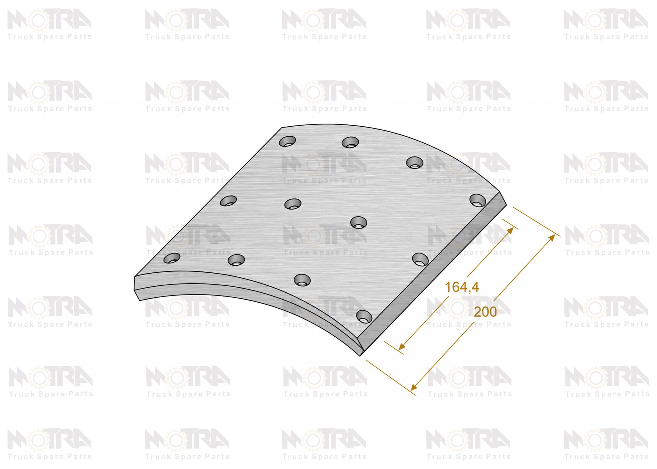 DRUM BRAKE LININGS -  BPW AXLE