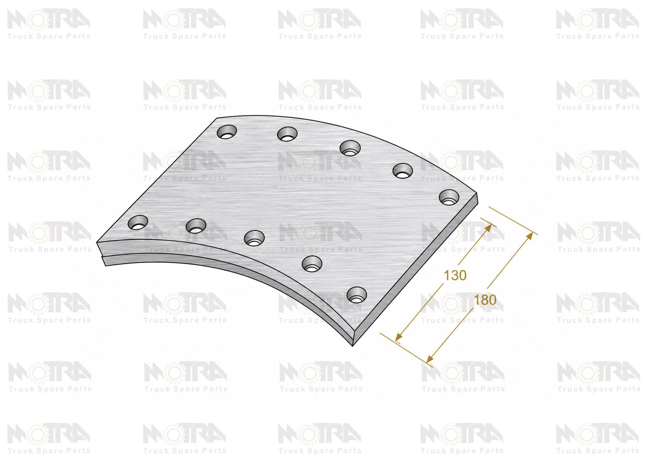 DRUM BRAKE LININGS -  BPW AXLE